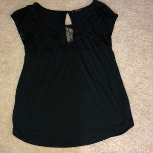 American Eagle tee with lace detail. Size xs